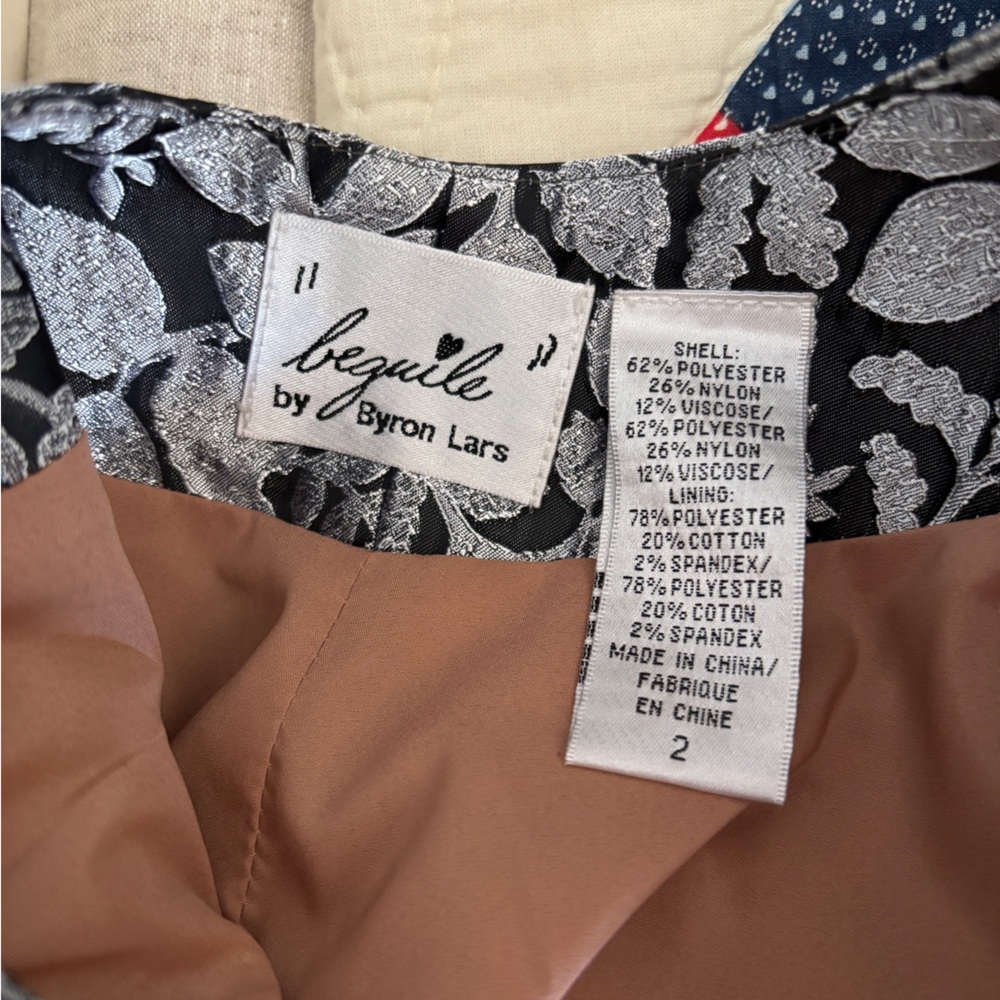 Anthropologie Beguile by Byron Lars Noemi Embroidered Brocade Dress Size 2 - Picture 6 of 6